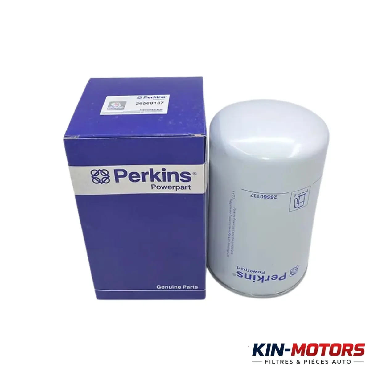 Filtre carburant Perkins 26560137 disponible chez Kin Motors à Kinshasa
