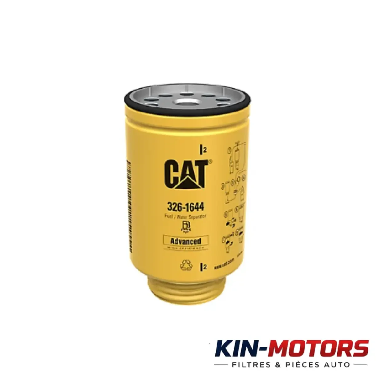 Filtre Caterpillar 326-1644 disponible chez Kin Motors à Kinshasa