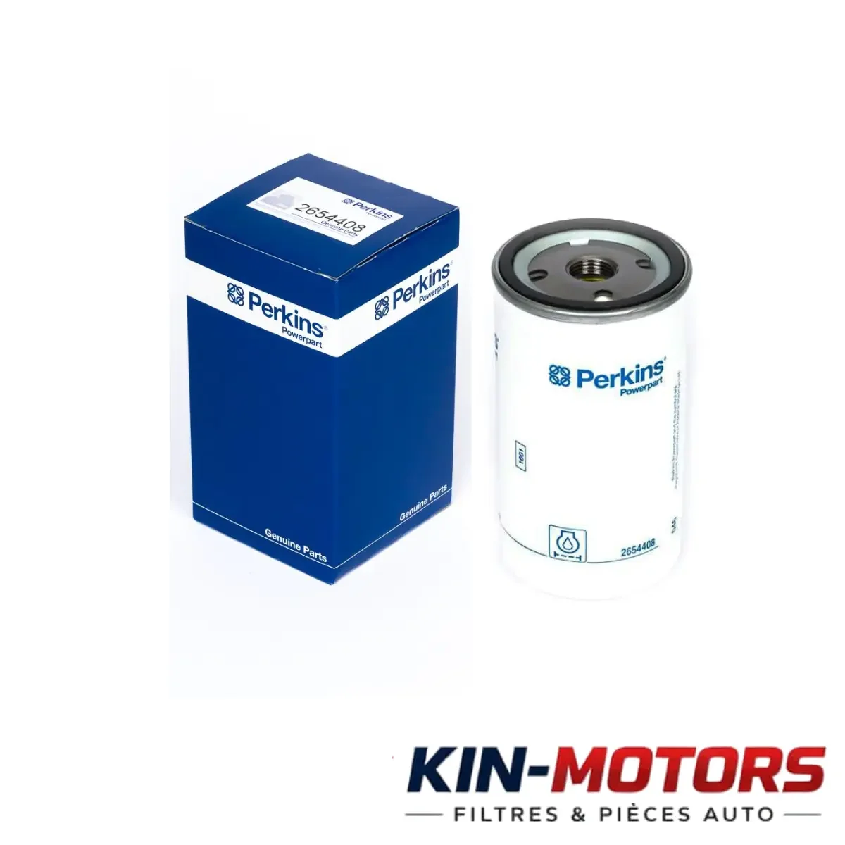 Filtre Huile Perkins 2654408 disponible chez Kin Motors à Kinshasa